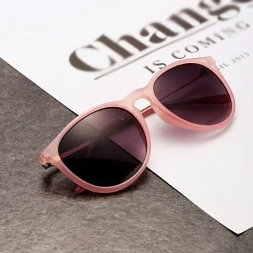 Sun Glasses for Women Men Retro Round Eyeglasses Metal Frame Leg Spectacles Sunglasses