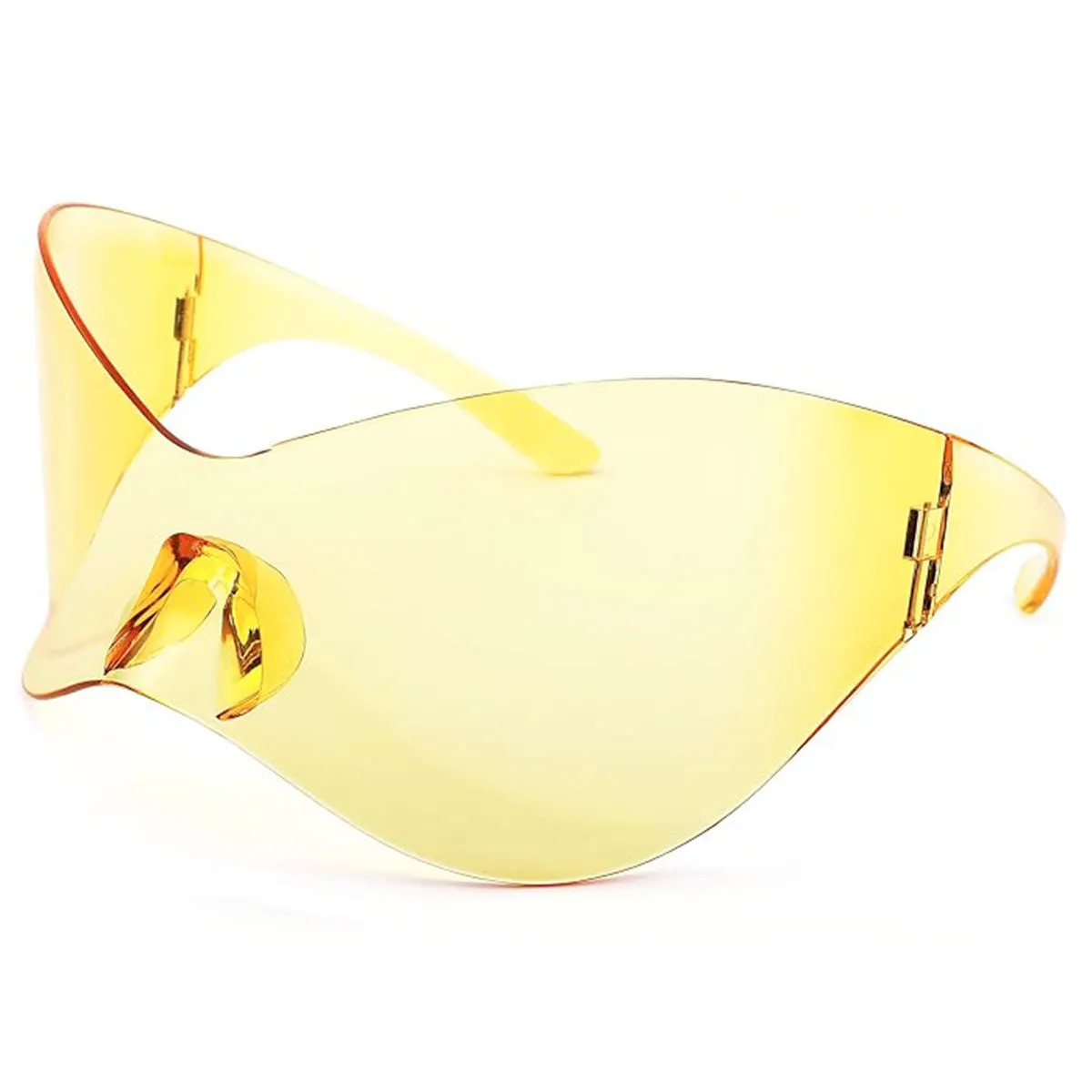 Sunglasses Mask Wrap Yellow Eyewear for Women