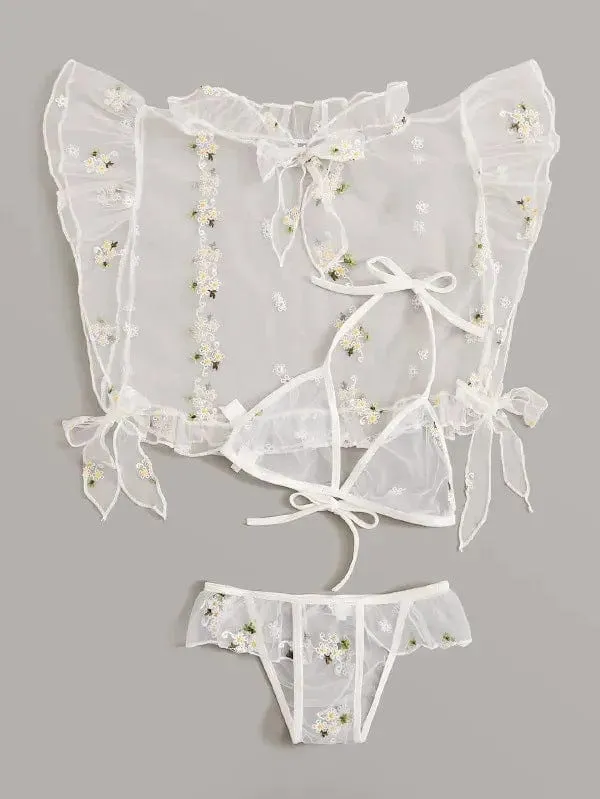 Sweety Off Shoulder Lingerie Set