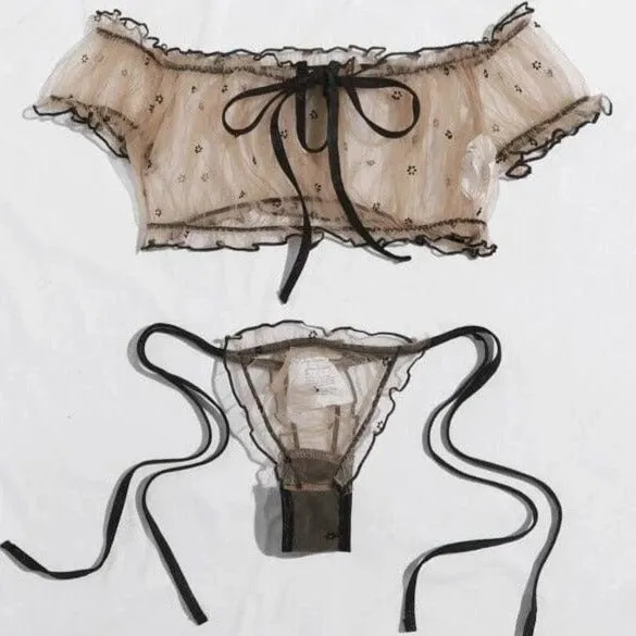 Sweety Off Shoulder Lingerie Set