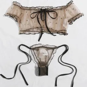 Sweety Off Shoulder Lingerie Set
