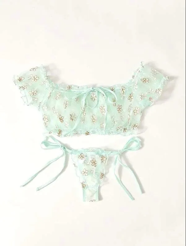 Sweety Off Shoulder Lingerie Set