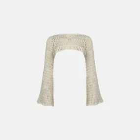 Sylvette – Ethnic-inspired crochet – Bell sleeve top