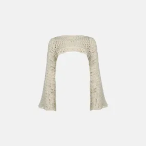 Sylvette – Ethnic-inspired crochet – Bell sleeve top