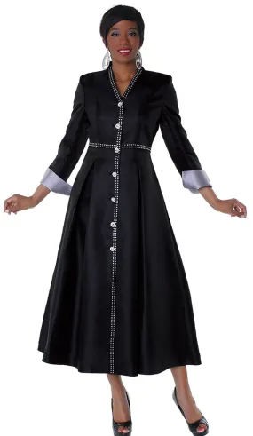 Tally Taylor Robe 4530C-Black/Silver