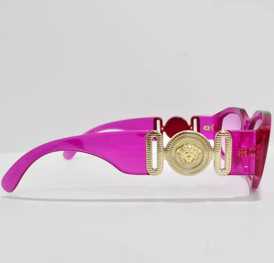Versace Biggie Reissue Magenta Medusa Sunglasses