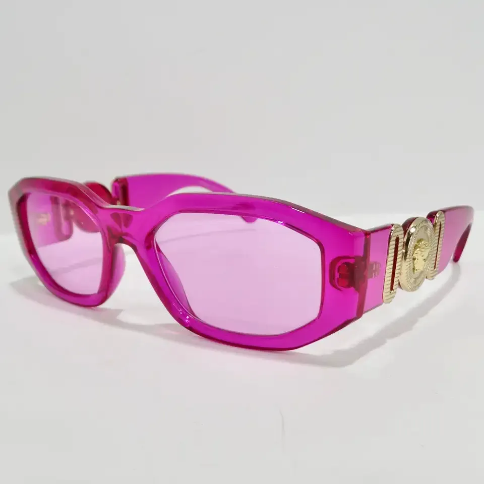 Versace Biggie Reissue Magenta Medusa Sunglasses
