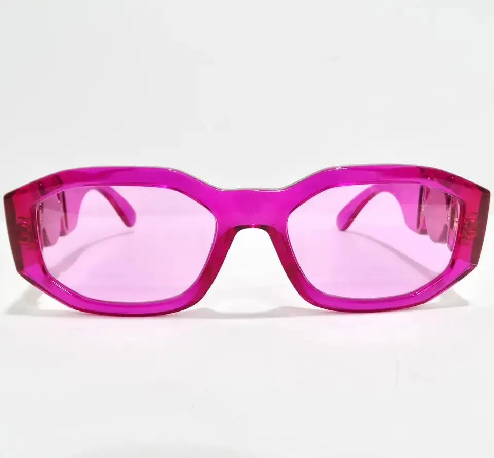 Versace Biggie Reissue Magenta Medusa Sunglasses