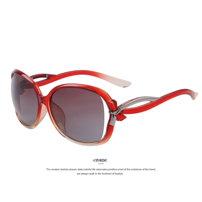 Women Brand Designer Polarized Sunglasses Fashion Bowknot Women Sunglasses Hollow out Lens High quality