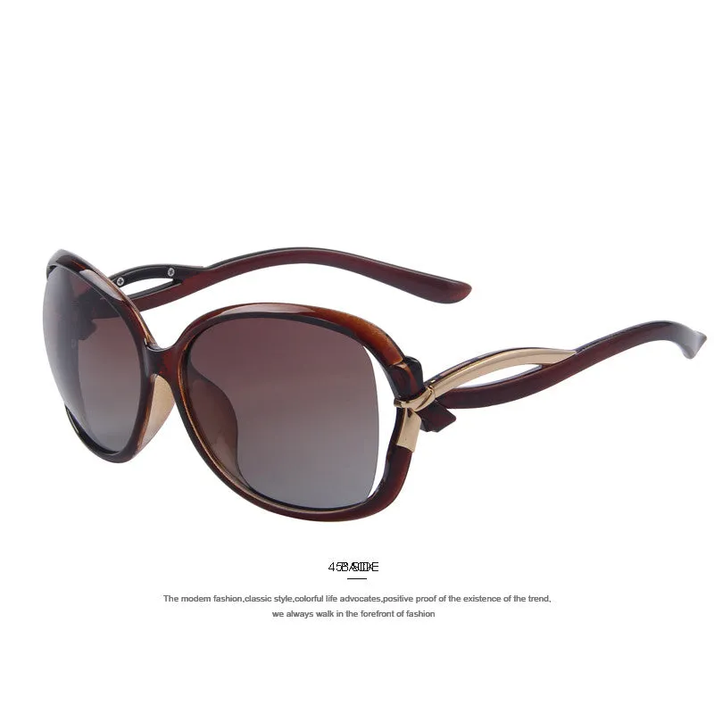 Women Brand Designer Polarized Sunglasses Fashion Bowknot Women Sunglasses Hollow out Lens High quality