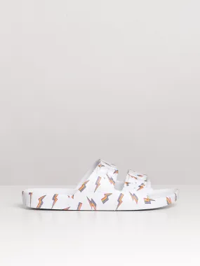 WOMENS FREEDOM MOSES FREEDOM BOLT WHITE SANDAL - CLEARANCE