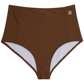 Women's High Waist Bikini Bottoms | "Cold Brew"