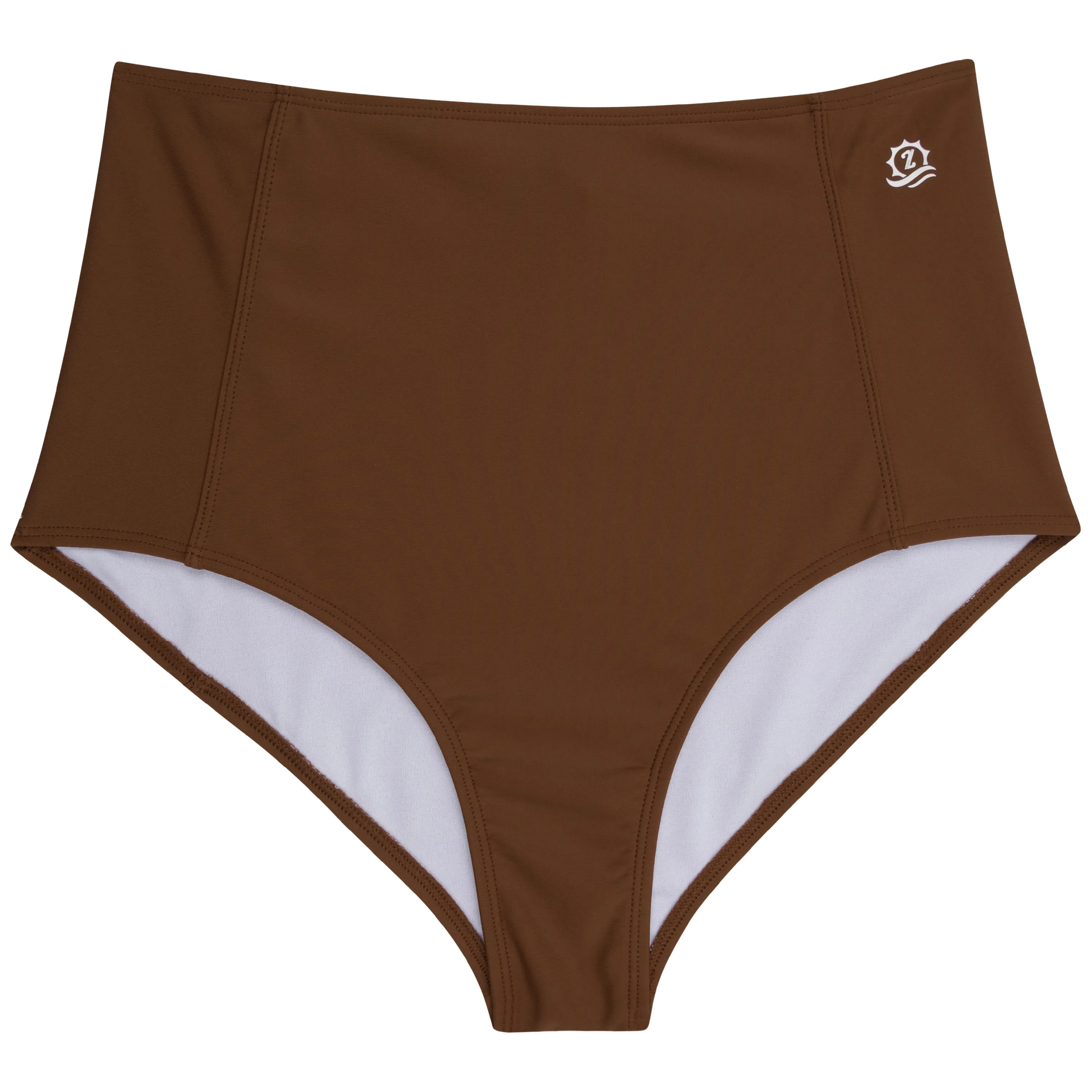 Women's High Waist Bikini Bottoms | "Cold Brew"