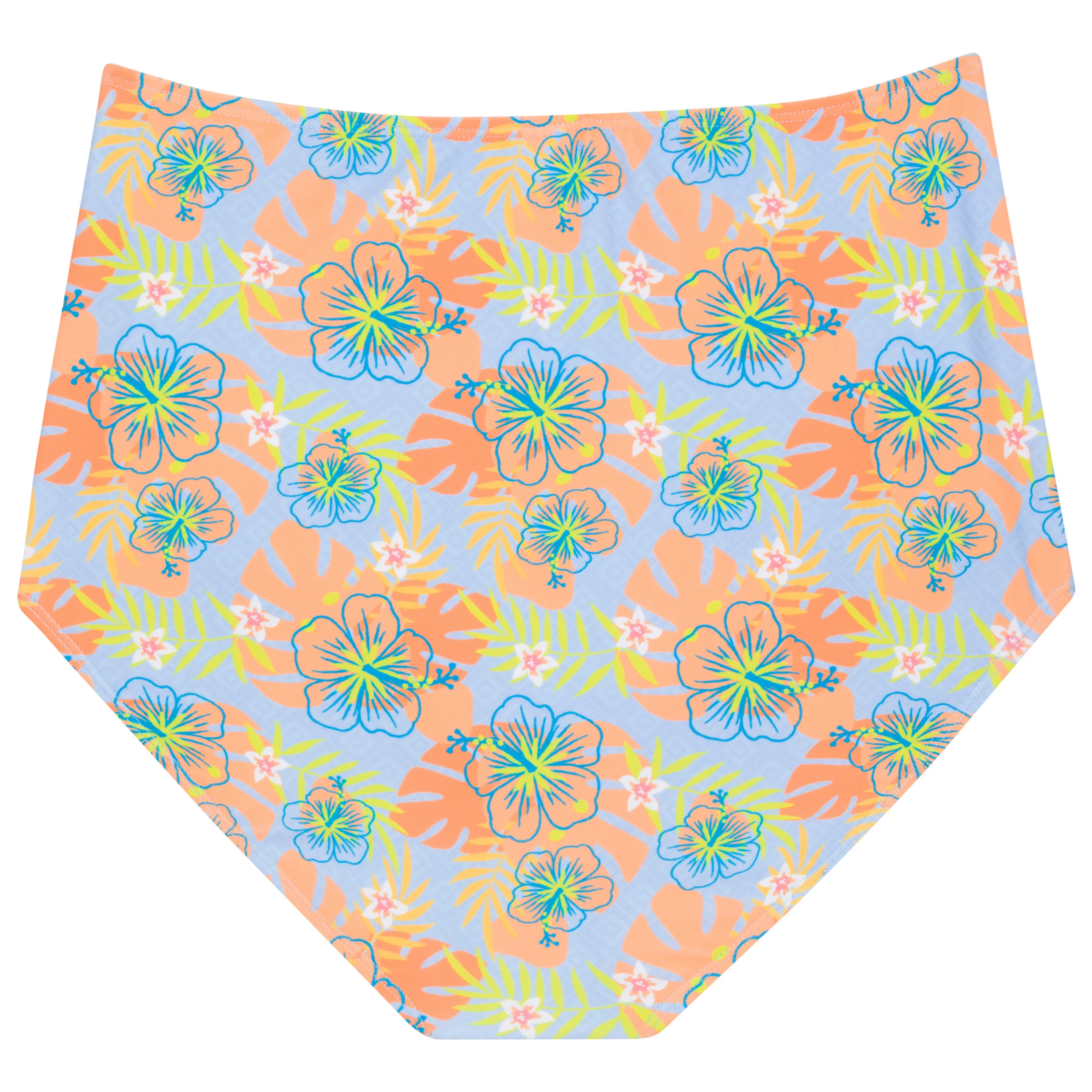 Women's High Waist Bikini Bottoms Ruched | "Groovy"