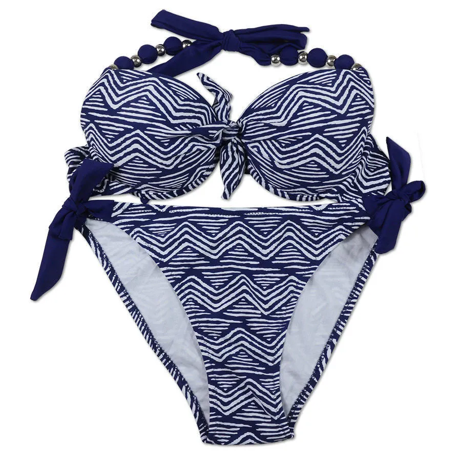 Women's Printed Push Up Beach Style Bikini