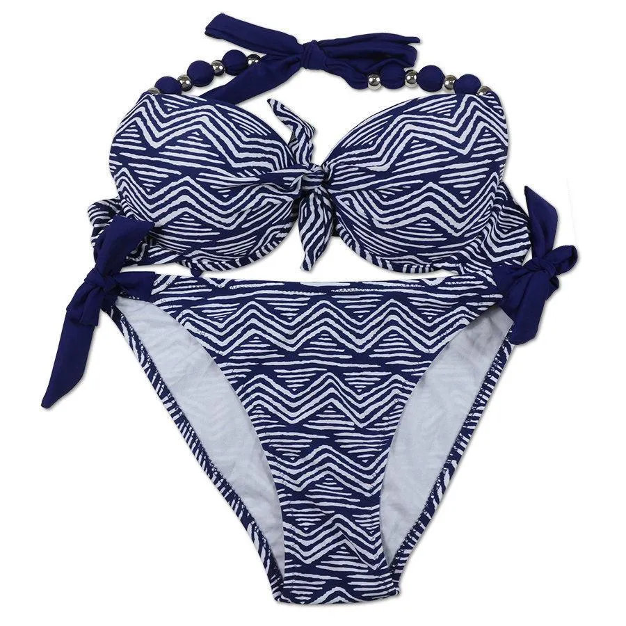 Women's Printed Push Up Beach Style Bikini